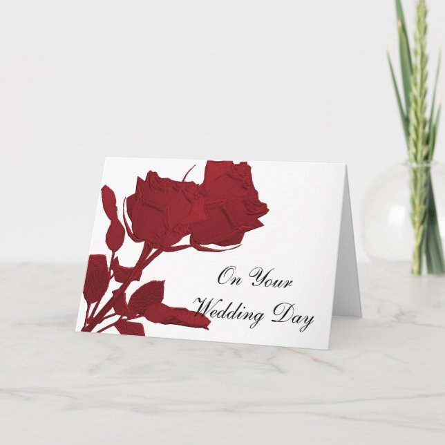 Cartes de mariage pour l'épouse et la chambre (Devant)