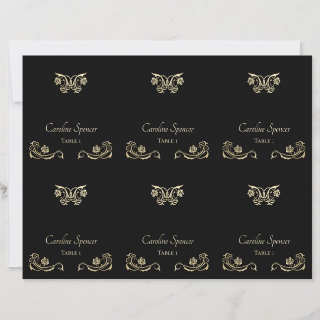 Cartes de Mariage Rose gothique (Devant)