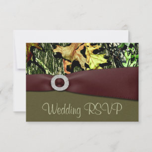Cartes de mariage RSVP Camouflage de chasse