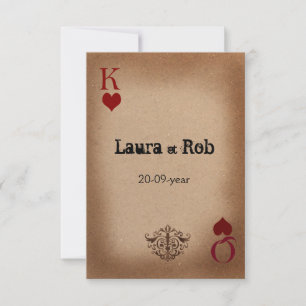 Cartes de Mariage Rustique Las Vegas