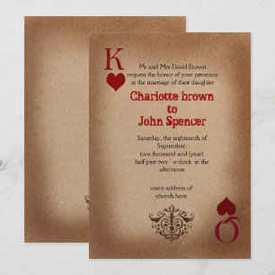 Cartes de Mariage Rustique Las Vegas