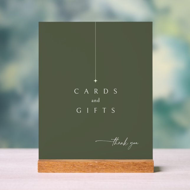 Cartes de Mariage SimpleCadeaux Moss Green ID1046 (Neutre)