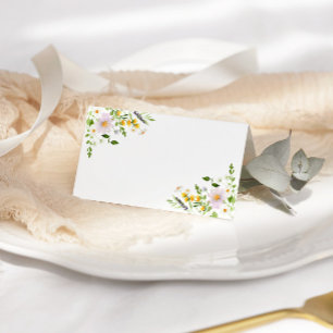 Cartes de mariage vierges fleurs sauvages