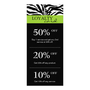 Cartes de marketing du salon Zebra Lime Green Blac