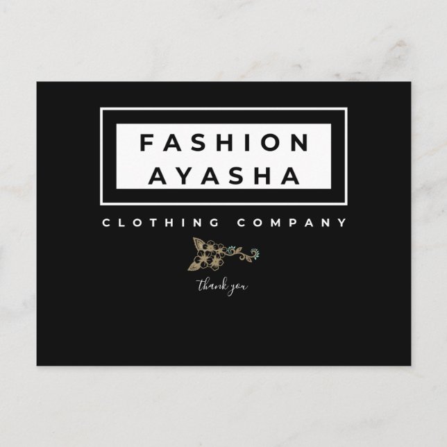 Cartes de marque Merci (Devant)