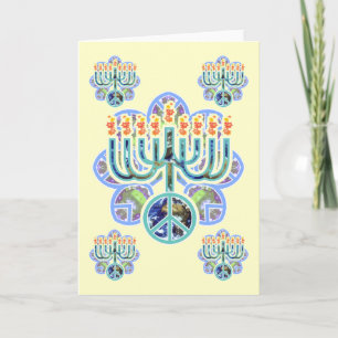 Cartes de Menorah de la Paix Terre