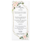Cartes de menu Mariage géométrique floue élégante