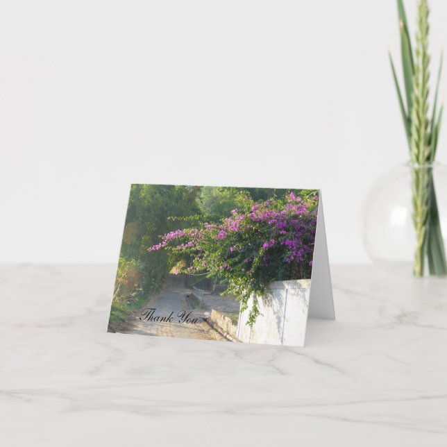 Cartes de Merci - bouganvillée (Devant)