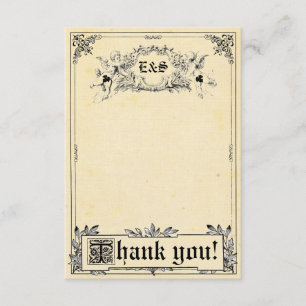 Cartes de Merci de mariage de livre de contes de