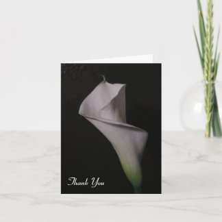Cartes de Merci de mariage de zantedeschia