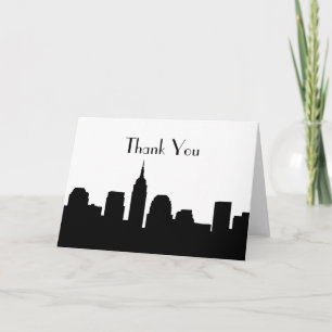 Cartes de Merci de mariage d'horizon de NYC