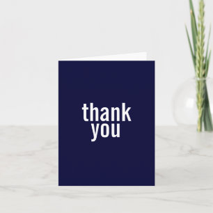 Cartes de Merci de Mitzvah de barre {bleu-foncé}