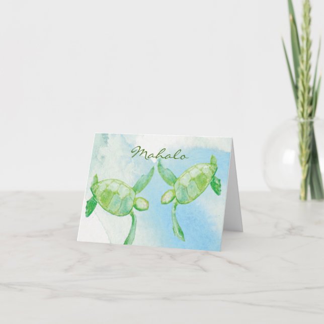 Cartes de Merci de paires de Honu (Devant)