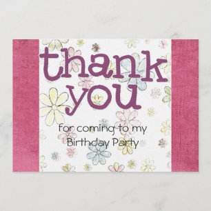 Cartes de Merci de partie d'anniversaire de enfant