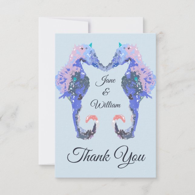 Cartes de Merci d'hippocampe (Devant)