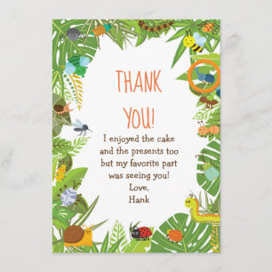 Cartes de Merci d'insecte d'insecte