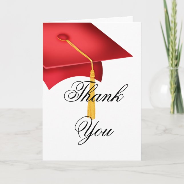 Cartes de Merci d'obtention du diplôme (Devant)