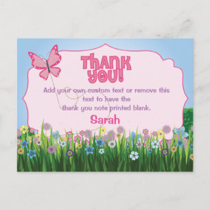 Cartes de Merci Papillon