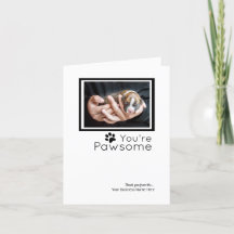 Cartes de Merci Personnalisées - Cartes de Chien D