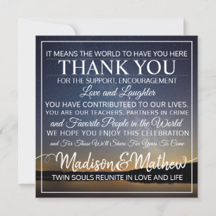 Cartes de Merci Twin Flame
