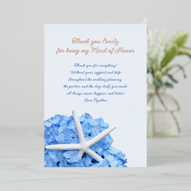 Cartes de message du Merci de la fête nuptiale (Debout devant)