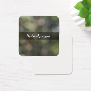 Cartes de message photo Green Dappled Light Bokeh