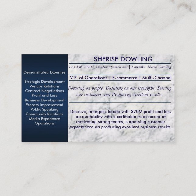Cartes de mise en réseau de résumé (Devant)