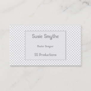 Cartes de Motif à petit point gris clair simpliste