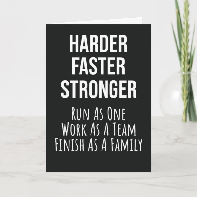 Cartes de motivation pour équipe de course Motivat (Devant)