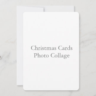 Cartes de Noël 5" x 7" arrondies avec collage de p