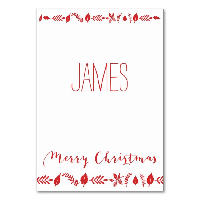 Cartes De Noël À Décor Rouge (Par défaut)