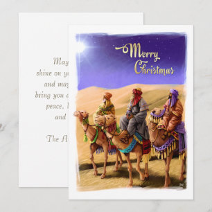 Cartes de Noël à trois hommes sages