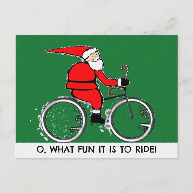 Cartes de Noël à vélo (Devant)