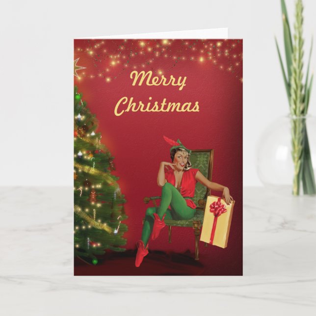 Cartes de Noël Afro-Américaines (Devant)