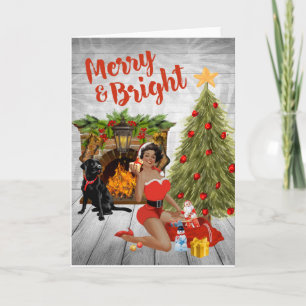 Cartes de Noël afro-américaines vintages