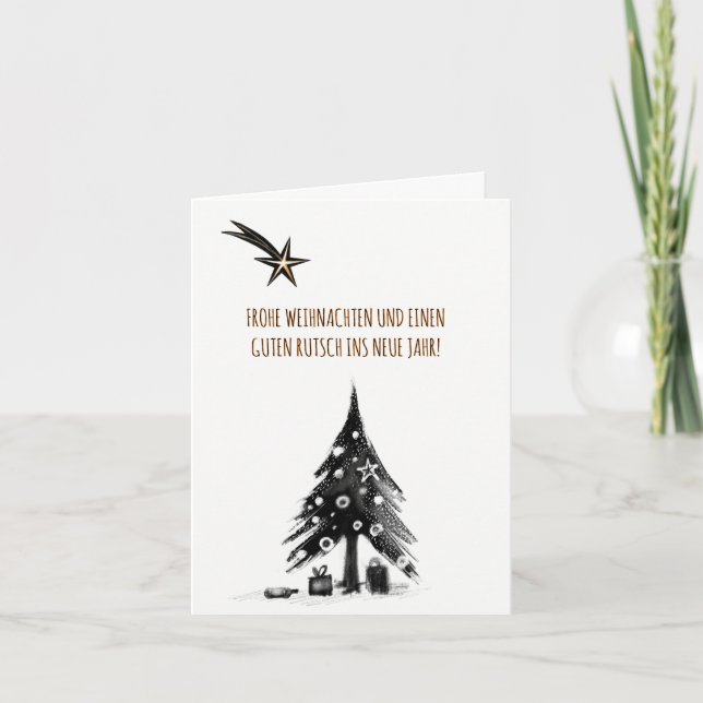 Cartes de Noël allemandes minimales (Devant)