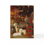 Cartes de Noël Alpaca Merci
