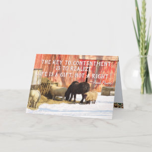 Cartes de Noël Amish Farm, ajouter un nom