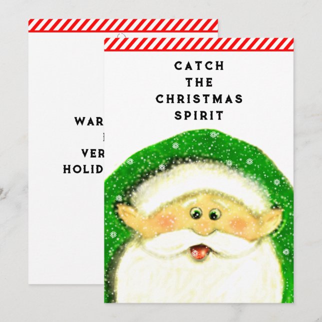 Cartes de Noël amusantes pour enfants (Devant / Derrière)