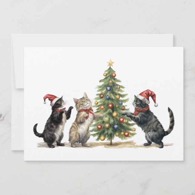 Cartes de Noël artisanat papier design rustique ch (Devant)