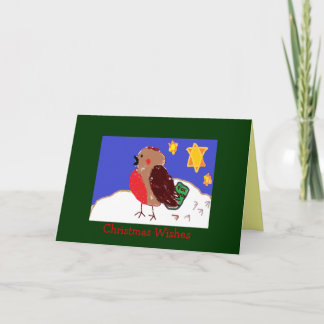 Cartes de Noël attrayantes de Robin