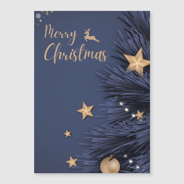 cartes de noël - carte de noël magnétique (Devant)