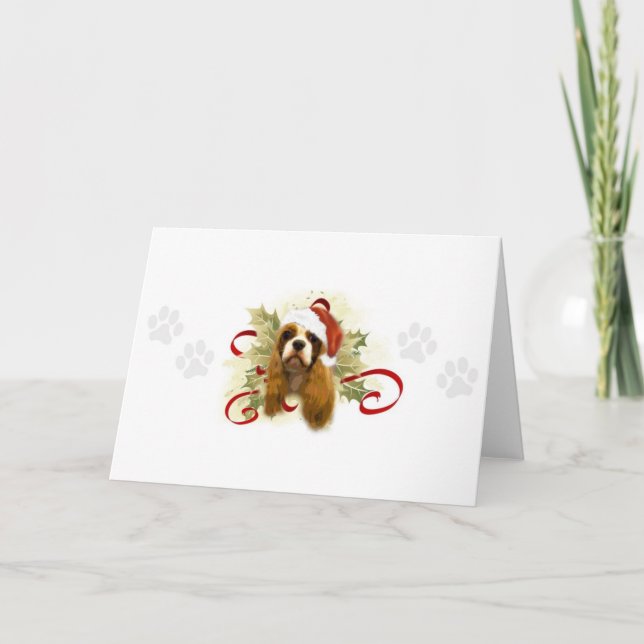Cartes de Noël Cavalier King Charles Spaniel (Devant)