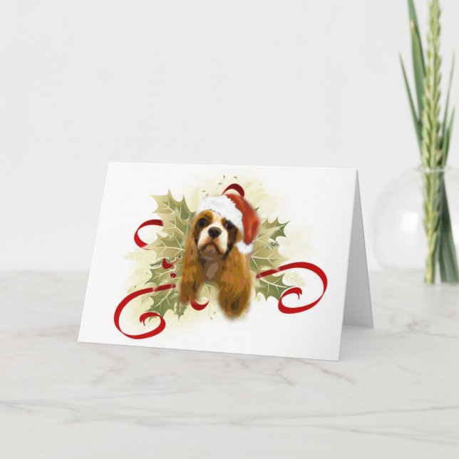 Cartes de Noël Cavalier King Charles Spaniel (Devant)
