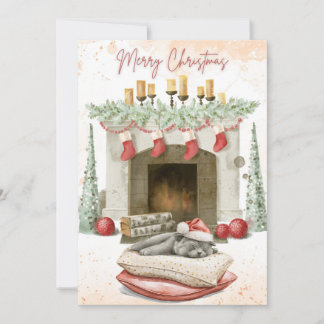 Cartes de Noël chats mignonnes 1