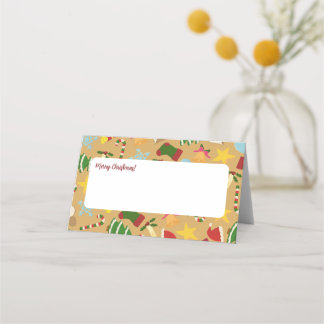 Cartes de Noël chaudes pour la décoration de table