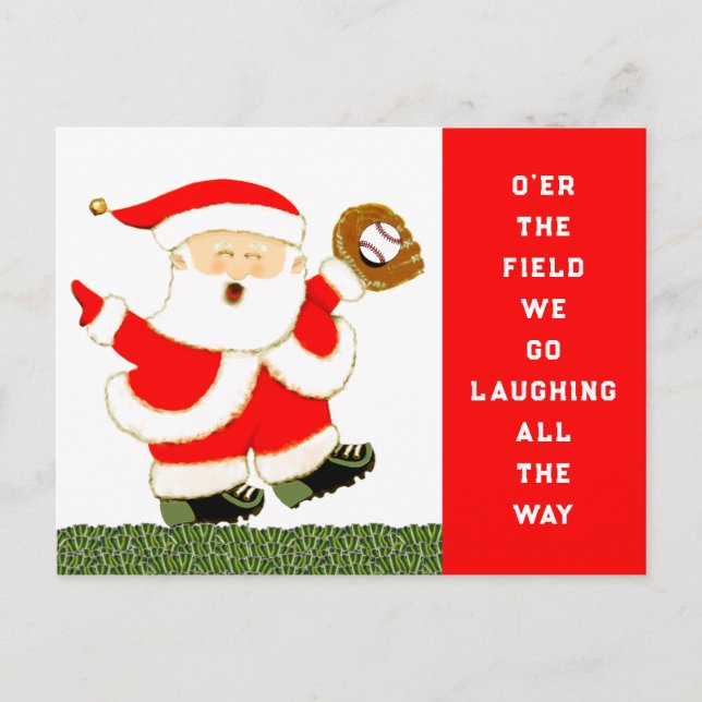 Cartes de Noël de base-ball (Devant)