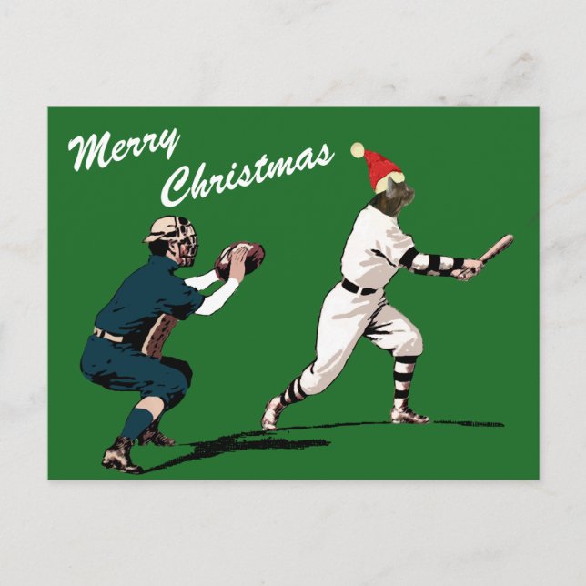 cartes de noël de baseball (Devant)