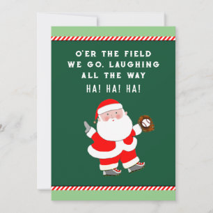 Cartes de Noël de baseball amusantes