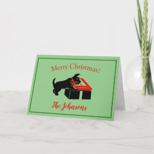 Cartes de Noël de chien Scottie Terrier